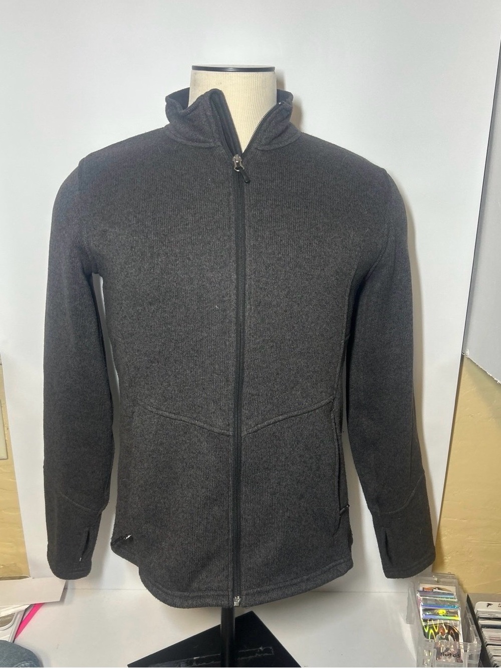 Women’s Spyder  Charcoal Full-Zip Sweater Jacket